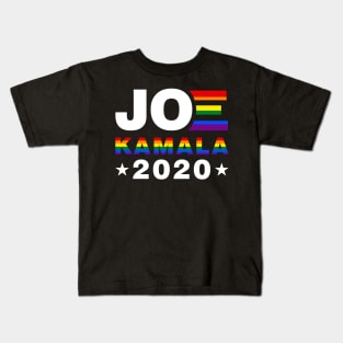 Joe Biden Kamala Harris 2020 Rainbow Gay Pride LGBT Kids T-Shirt